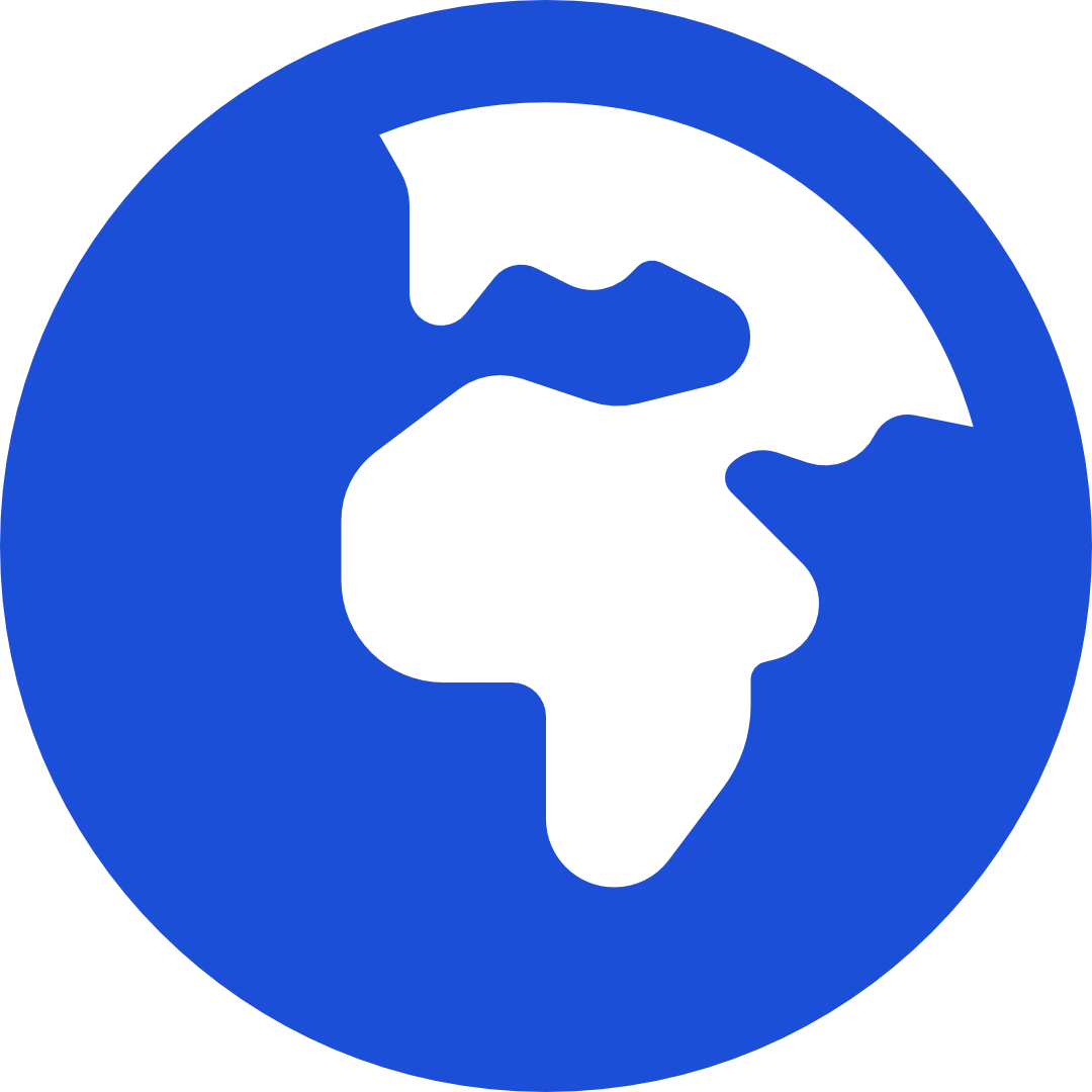 Africa globe icon.